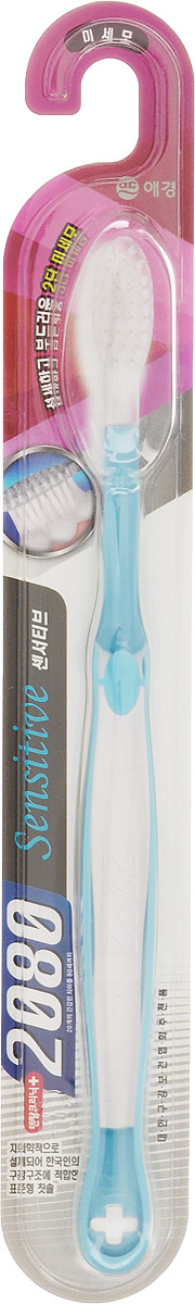 DC 2080 Зубная щетка, для чувствительных зубов, мягкая жесткость, цвет: голубой