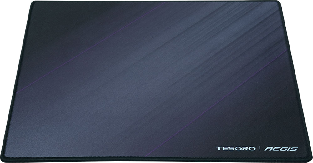 Tesoro Aegis X2, Black игровой коврик для мышиTS-X2 Tesoro Aegis X2, Black игровой коврик для мышиTS-X2Tesoro Aegis X2 - высококачественный тканевый игровой коврик, обеспечивающий легкое скольжение и точное управление курсором. 3D поверхность коврика выполнена из мелкотекстурированной ткани, одинаково подходящей для работы и с оптическими, и с лазерными сенсорами. Края Aegis X2 обрезаны лазером или обшиты, что гарантирует долговечность игровой поверхности.