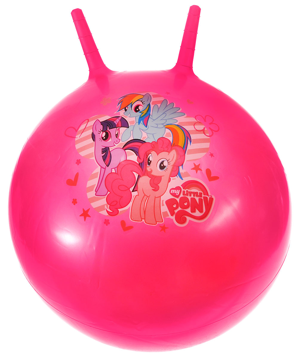 Играем вместе Мяч-прыгунок My Little Pony с рожками цвет розовый 55 см