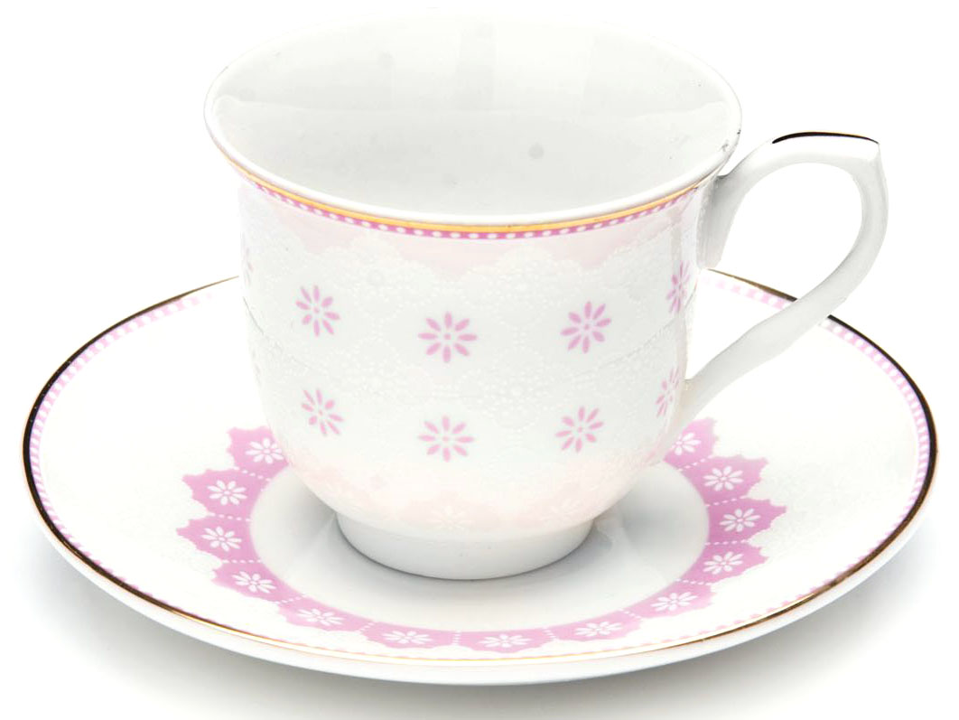 Кофейный сервиз Loraine, цвет: розовый, 80 мл, 12 предметов. 26437-226437-2 Кофейный сервиз Loraine, цвет: розовый, 80 мл, 12 предметов. 26437-226437-2Кофейный набор на 6 персон Loraine выполнен из высококачественного костяного фарфора - материала безопасного для здоровья и надолго сохраняющего тепло напитка. В наборе 6 кофейных чашек и 6 блюдец. Несмотря на свою внешнюю хрупкость, каждый из предметов набора обладает высокой прочностью и надежностью.Элегантный классический дизайн с тонкой золотой каймой делает этот кофейный набор прекрасным украшением любого стола.Набор аккуратно упакован в подарочную упаковку, поэтому его можно преподнести в качестве оригинального и практичного подарка для своих родных и самых близких.Подходит для мытья в посудомоечной машине.