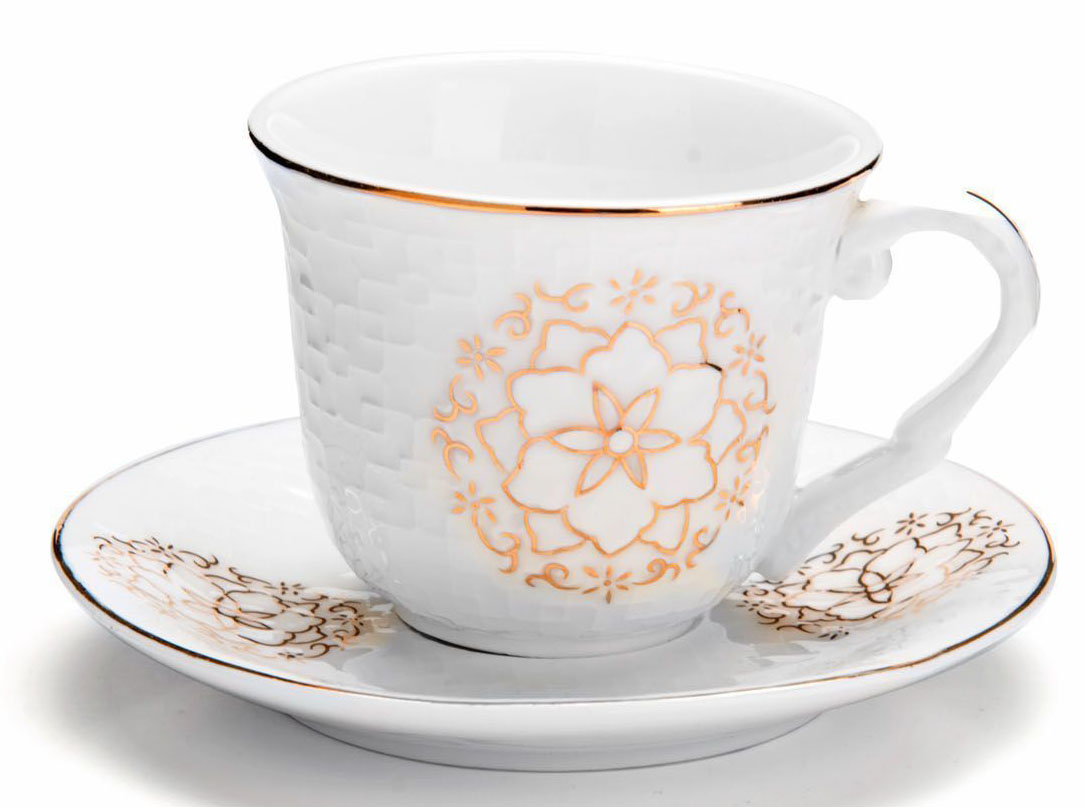 Кофейный сервиз Loraine, 90 мл, 12 предметов. 2682626826 Кофейный сервиз Loraine, 90 мл, 12 предметов. 2682626826Кофейный набор на 6 персон Loraine выполнен из высококачественного костяного фарфора - материала безопасного для здоровья и надолго сохраняющего тепло напитка.Несмотря на свою внешнюю хрупкость, каждый из предметов набора обладает высокой прочностью и