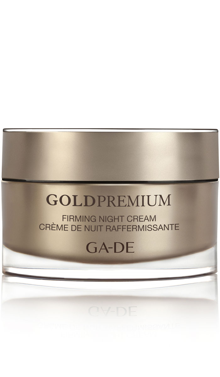GA-DE Укрепляющий ночной крем Gold Premium, 50 мл147200000 GA-DE Укрепляющий ночной крем Gold Premium, 50 мл147200000Скажи НЕТ - старению кожи. Интенсивный антивозрастной ночной крем, обогащенный активными ингредиентами для истощенной кожи, нуждающейся в регенирации. Укрепляет обменные процессы, стимулирует выработку синтеза эластина и способствует правильной и функциональной структуре эластичных волокон, поддерживает важные структурные элементы кожи. Обеспечивает эффект круговой подтяжки. Активные компоненты: Lifto Peptide, масло зародышей пшеницы, омега 6, масло ши.
