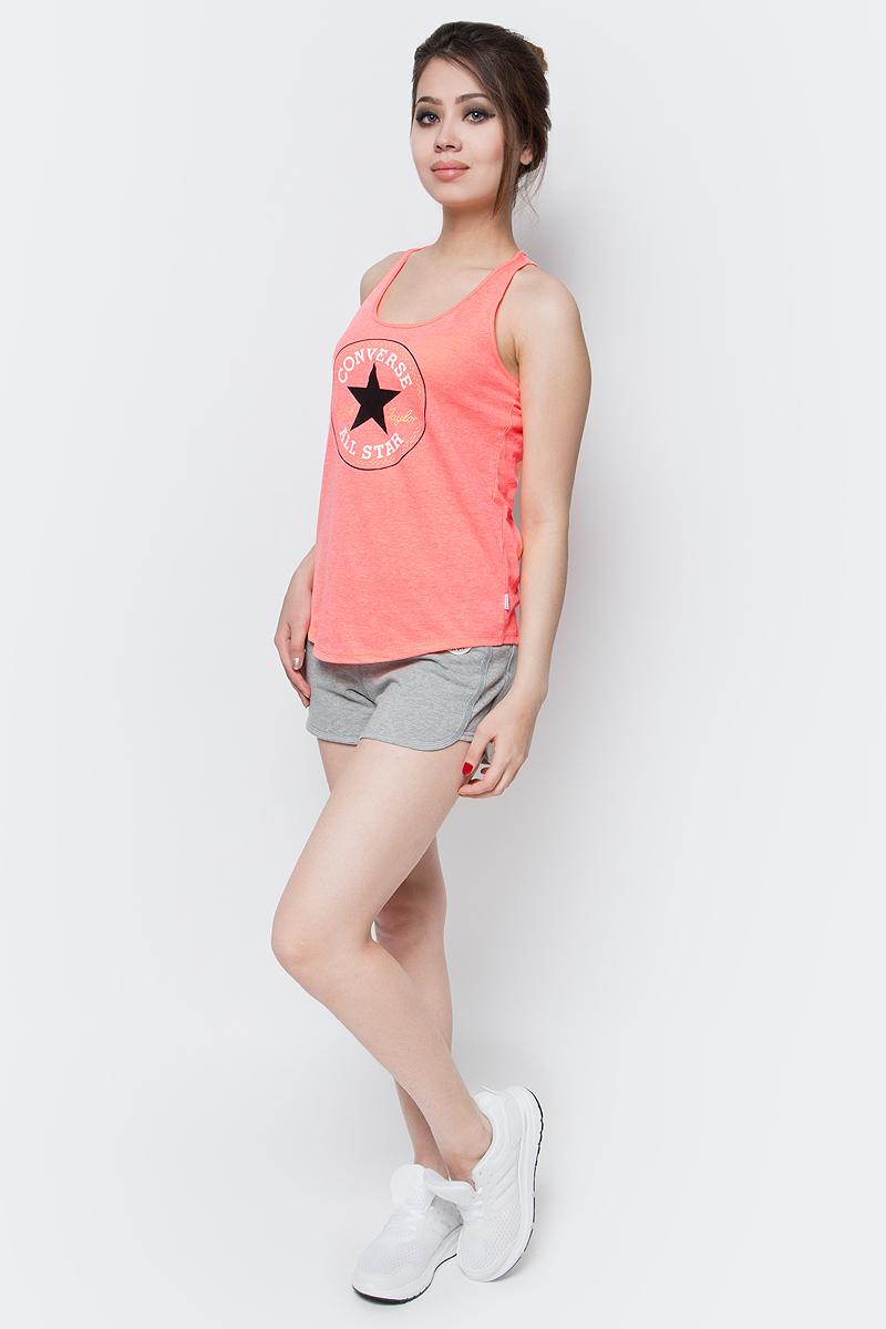 Майка женская Converse Knitted Womens Ss Crew Tee, цвет: оранжевый. 10003364830. Размер L (48)10003364830 Майка женская Converse Knitted Womens Ss Crew Tee, цвет: оранжевый. 10003364830. Размер L (48)10003364830Майка Columbia - оптимальный вариант для активного отдыха и повседневного использования. Модель выполнена из хлопка и модала, что обеспечивает максимально комфортные ощущения во время использования. Крупный принт на груди придает изделию оригинальность.