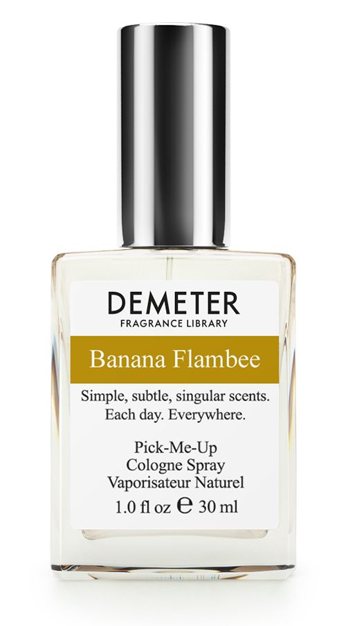Demeter Fragrance Library Духи-спрей Банановое фламбе (Banana flambee), 30 млDM09137 Demeter Fragrance Library Духи-спрей Банановое фламбе (Banana flambee), 30 млDM09137Итак, посмотрим... банановое фламбе. Банановое — понятно! Но что такое фламбе? Это термин французской кулинарии: блюдо поливают алкоголем и затем поджигают. Цель маневра — придать блюду неповторимый аромат. Наше «Банановое фламбе» ни в коем случае не надо поджигать! У него и так удивительный «печёный» аромат с отчётливым банановым послевкусием. Рекомендуем к очень горячим вечеринкам и неугасаемому веселью.Способ применения: Нанести на сухую, чистую кожу. На точки пульса, волосы, одежду.