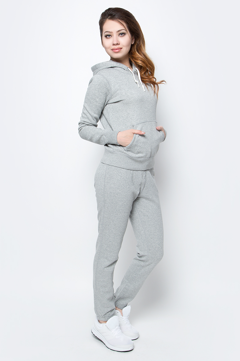 Толстовка женская Converse Core Popover Hoodie, цвет: серый. 10001021035. Размер M (46)10001021035 Толстовка женская Converse Core Popover Hoodie, цвет: серый. 10001021035. Размер M (46)10001021035Толстовка женская Converse изготовлена из мягкого смесового материала. Модель выполнена с длинными рукавами и капюшоном. Толстовка дополнена карманом-кенгуру, эластичными резинками по низу изделия и на манжетах рукавов.