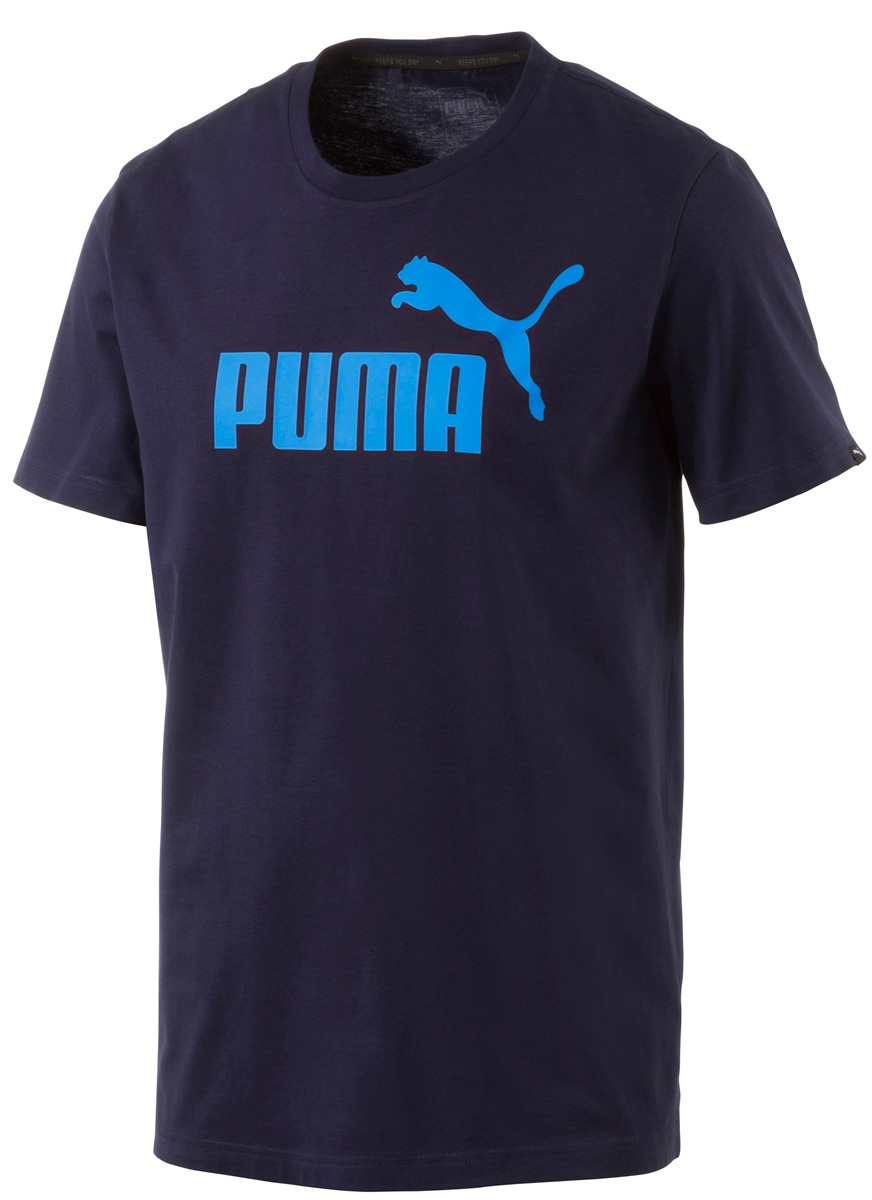 Футболка мужская Puma ESS No.1 Tee, цвет: темно-синий. 83824141. Размер XL (50/52)838241_41 Футболка мужская Puma ESS No.1 Tee, цвет: темно-синий. 83824141. Размер XL (50/52)838241_41Футболка ESS No.1 Tee просто создана для занятий спортом. Модель декорирована прорезиненным логотипом и изготовлена из высокофункционального материала dryCELL, который отводит влагу, поддерживает тело сухим и гарантирует максимальный комфорт. Среди других отличительных особенностей изделия - отделка ворота трикотажем в рубчик и тесьмой сзади по вороту с фирменной символикой.