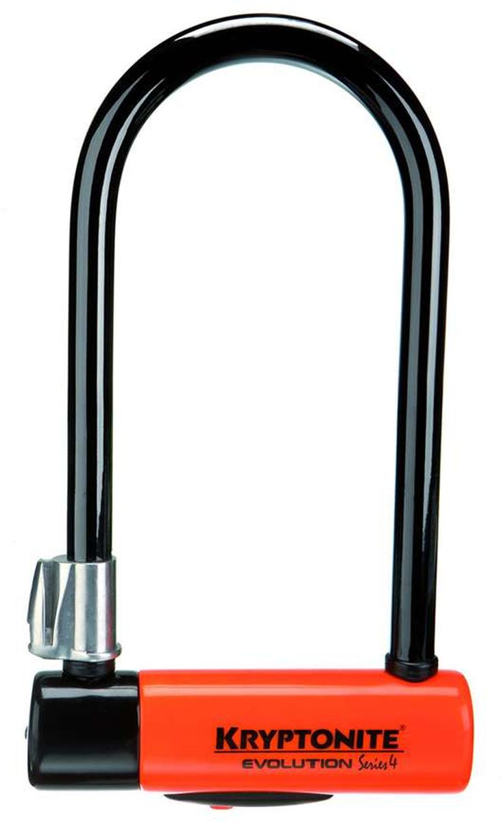 Замок велосипедный Kryptonite U-locks Evolution Series 4 Std, U-образный, цвет: оранжевый
0720018001010 Замок велосипедный Kryptonite U-locks Evolution Series 4 Std, U-образный, цвет: оранжевый
0720018001010U-Lock Kryptonite Evolution 4 Standard - один из самых надежный замков. Модель имеет 8 из 10 баллов надежности по уровню защиты. В комплекте - три ключа и крепление на раму байка. Велосипедный замок Kryptonite Evolution Series 4 Standard защищен виниловым покрытием, которое не даёт появиться царапинам. Также механизм замка защищен специальным пыльником (грязь и дождь не помеха использованию).Характеристики:- 14 мм закаленная стальная скоба;- Виниловое покрытие, не оставляющее царапин на раме велосипеда;- 3 ключа в поставке с замком (включая 1 с подсветкой);- Система «Transit FlexFrame-U» (крепеж к раме байка);- Защита от пыли и влаги;- Защита от стука и шума.Диаметр дуги замка: 14 ммРазмеры замка: 10,2 х 22,9 смВес модели: 1,7 кг.
