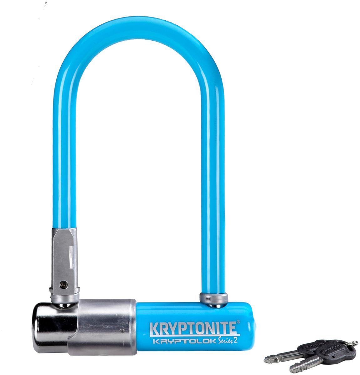 Замок велосипедный Kryptonite U-locks KryptoLok Series 2 Mini-7, U-образный, цвет: синий, 8,2 х 17 см0720018001560 Замок велосипедный Kryptonite U-locks KryptoLok Series 2 Mini-7, U-образный, цвет: синий, 8,2 х 17 см0720018001560Велозамок Kryptonite Kryptolok series 2 Mini-7 имеет компактный размер, надёжность и яркую цветовую гамму.Уникальный набор ключей, 13-ти миллиметровая дужка и двойная конструкция засова гарантированно не поддадутся кусачкам и взлому. Благодаря своим габаритам, u-lock легко возить с собой в сумке или за ремнем.Характеристика:- 13 мм закаленная стальная скоба;- Система Transit Flex Frame-U для крепления к раме байка;- Виниловое покрытие, не оставляющее царапин на раме;- Защита от стука и шума;- Защита от пыли и влаги;- В комплекте - 2 ключа;- Уровень защиты 6 из 10.Диаметр дуги замка: 13 мм.Размеры замка: 8,2 х 17 см.Вес модели: 1,11 кг.