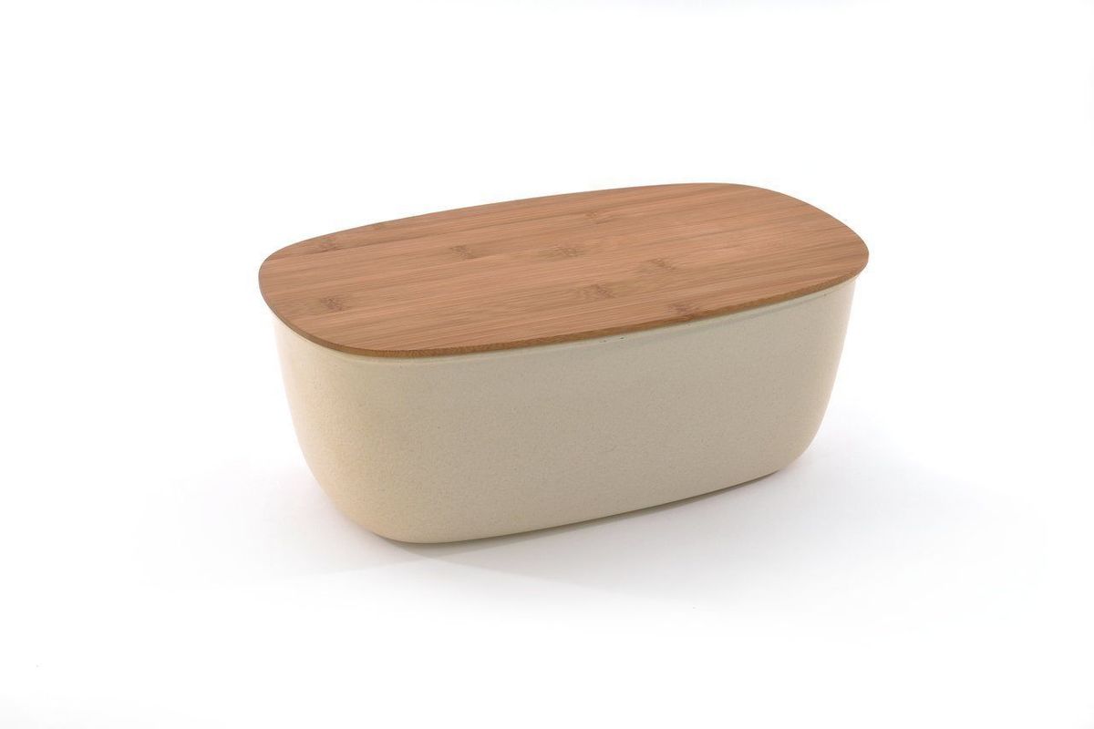 Хлебница BergHOFF Cook&Co, с крышкой, цвет: кремовый, 35,5 х 20 х 13,5 см2800043 Хлебница BergHOFF Cook&Co, с крышкой, цвет: кремовый, 35,5 х 20 х 13,5 см2800043Хлебница Berghoff Cook&Co изготовлена из безопасного материала - меламин, материал крышки - прочный натуральный бамбук. Крышка служит отличной доской для нарезки хлеба. Удобная и эргономичная посуда. Подходит для посудомоечной машины.Размер: 35,5 см х 20,5 см х 14 см.Можно мыть в посудомоечной машине.