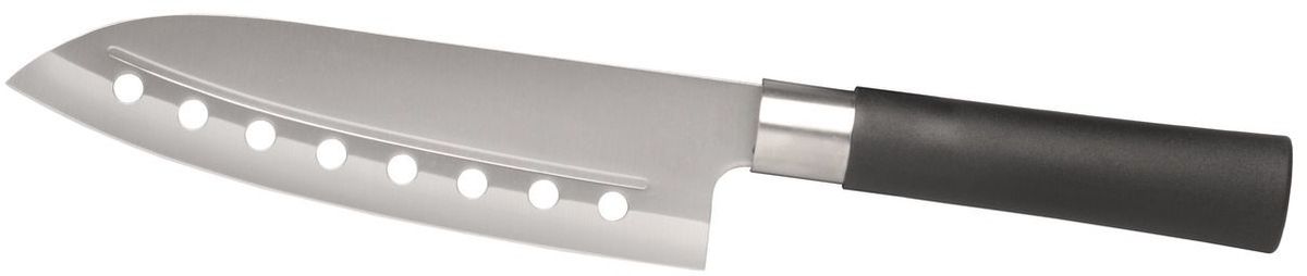 Нож сантоку BergHOFF Cook&Co, длина лезвия 18 см2801437 Нож сантоку BergHOFF Cook&Co, длина лезвия 18 см2801437Японский нож сантоку Berghoff Cook&Co – это универсальный кухонный нож, подходящий практически для любых целей, прекрасно сбалансированный. Лезвие выполнено из нержавеющей стали, рукоятка из пластика.Мойка в посудомоечной машине: не рекомендуется.Длинна лезвия: 18 см.