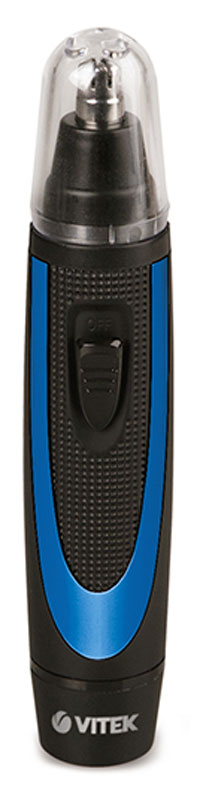 Vitek VT-2551(В) триммерVT-2551(В) Vitek VT-2551(В) триммерVT-2551(В)Триммер для удаления волос в носу и ушах. Лезвия из высококачественной нержавеющей стали. Работа от батарейки типа 1xAA 1.5В (не включена). Съёмная головка для лёгкой чистки.
