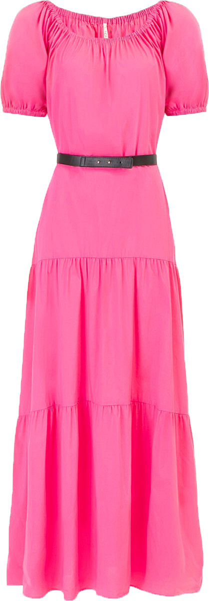 Платье Baon, цвет: розовый. B457053_Pale Magenta. Размер M (46)B457053_Pale Magenta Платье Baon, цвет: розовый. B457053_Pale Magenta. Размер M (46)B457053_Pale MagentaПлатье Baon выполнено из хлопка, эластана и полиамида. Эластичная вставка в верхней части изделия позволит вам носить платье несколькими способами, в том числе, и с актуально открытыми плечами. Приталенный силуэт можно создать при помощи пояса из искусственной кожи.
