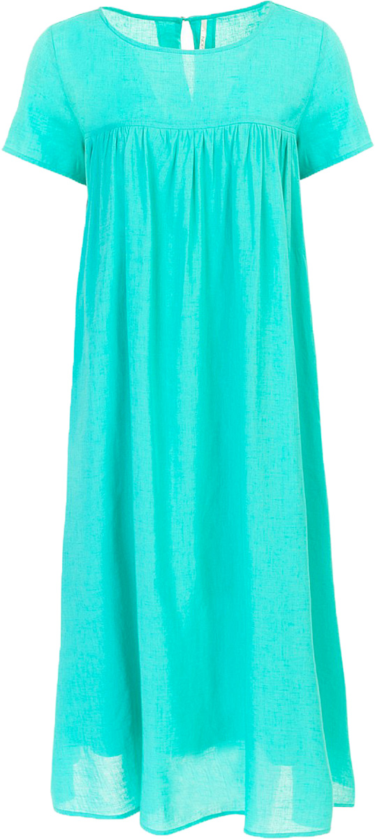 Платье Baon, цвет: голубой. B457074_Turquoise. Размер S (44)B457074_Turquoise Платье Baon, цвет: голубой. B457074_Turquoise. Размер S (44)B457074_TurquoiseПлатье Baon выполнено из комбинированного материала. Модель с круглым вырезом горловины и короткими рукавами.