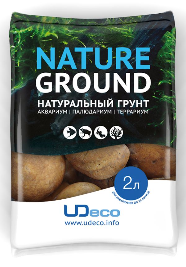 Грунт для аквариума UDeco Оранжевая галька, натуральный, 30-50 мм, 2 лUDC430442 Грунт для аквариума UDeco Оранжевая галька, натуральный, 30-50 мм, 2 лUDC430442Натуральный грунт UDeco Оранжевая галька предназначен специально для оформления аквариумов, палюдариумов и террариумов. Изделие готово к применению.Грунт UDeco порадует начинающих любителей природы и самых придирчивых дизайнеров, стремящихся к созданию нового, оригинального. Такая декорация придутся по вкусу и обитателям аквариумов и террариумов, которые ещё больше приблизятся к природной среде обитания.Необходимое количество грунта рассчитывается по формуле:длина аквариума х ширина аквариума х толщина слоя грунта. Предназначен для аквариумов от 25 литров. Фракция: 30-50 мм.Объем: 2 л.
