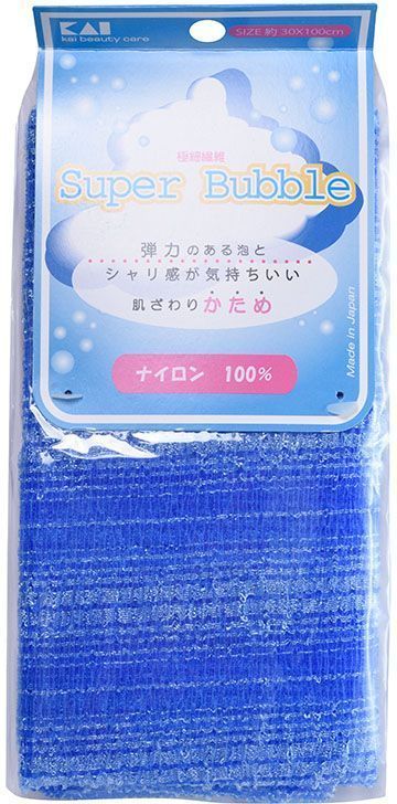 Kai мочалка для тела Supper Bubble, массажная, жесткая, цвет: синий37309kai Kai мочалка для тела Supper Bubble, массажная, жесткая, цвет: синий37309kaiЖесткая мочалка для тела воздействует на кожу с умеренной интенсивностью и образует густую пену. Яркие цвета мочалок в данной серии поднимут настроение и сделают принятие ванны особенно приятным!