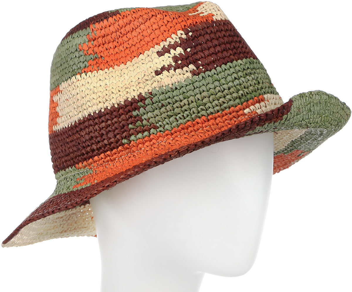 Шляпа женская Moltini, цвет: оранжевый. 8V-1608. Размер 58 см х 30 см х 35 см