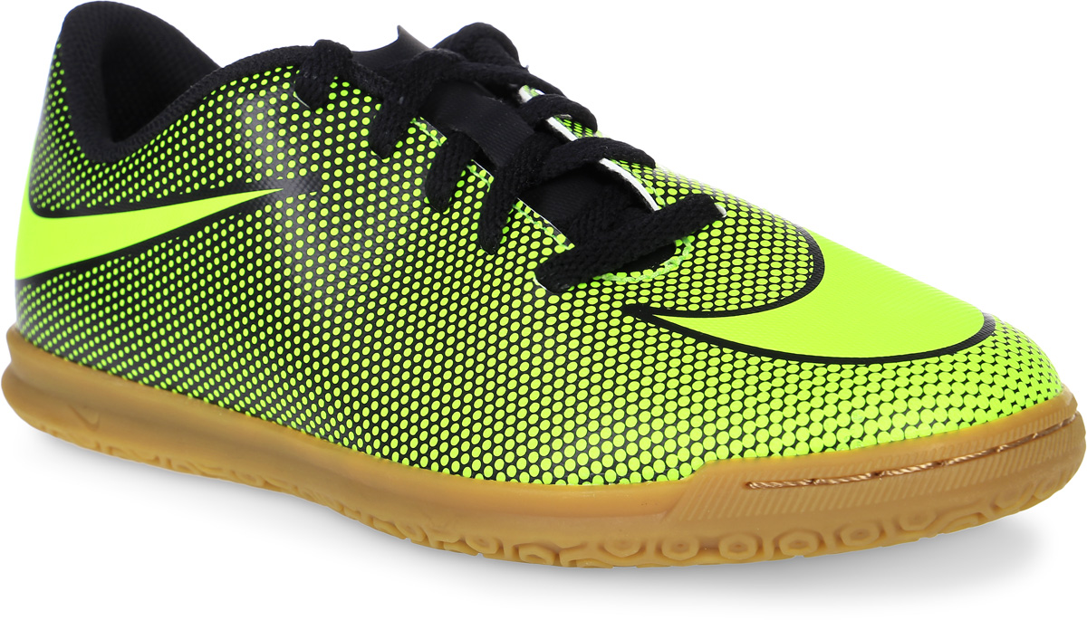 Кроссовки для мальчика Nike Bravata Ii Ic, цвет: черный, желтый. 844438-070. Размер 5,5 (37,5)844438-070 Кроссовки для мальчика Nike Bravata Ii Ic, цвет: черный, желтый. 844438-070. Размер 5,5 (37,5)844438-070Модные кроссовки для мальчика Bravata Ii Ic от Nike выполнены из искусственной кожи. Подкладка и стелька из текстиля обеспечивают комфорт. Шнуровка надежно зафиксирует модель на ноге. Подошва дополнена рифлением.