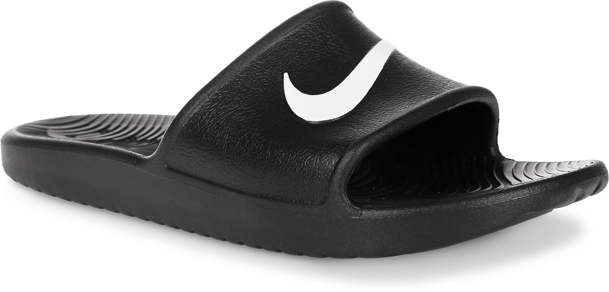 Шлепанцы мужские Nike Kawa Shower Slide, цвет: черный. 832528-001. Размер 14 (47,5)