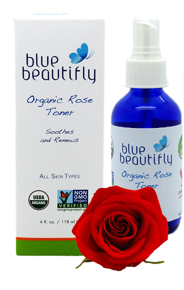 Blue Beautifly Органический тонер с экстрактом Розы, 118 млBB-021 Blue Beautifly Органический тонер с экстрактом Розы, 118 млBB-021Органический тонер является мощным антиоксидантом, противовоспалительным, подтягивающим и удивительно нежным средством по уходу за кожей лица. Укрепляет, восстанавливает, регулирует выработку кожного сала, улучшает эластичность, смягчает раздражение и помогает справиться с солнечными ожогами. Приятный аромат Розы успокаивает, оказывая оздоровительный эффект и анти-стрессовое воздействие.USDA сертифицированный органический продукт.