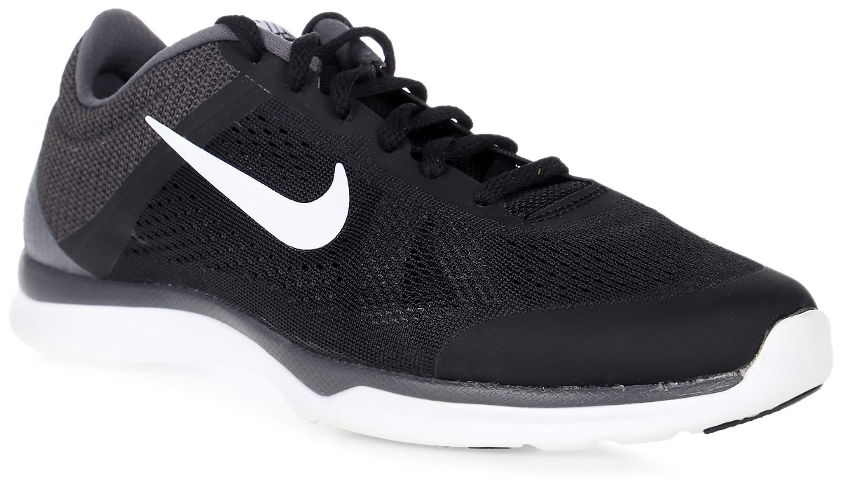Кроссовки для бега женские Nike In-Season Tr 5, цвет: черный, серый. 807333-001. Размер 7 (37,5)807333-001 Кроссовки для бега женские Nike In-Season Tr 5, цвет: черный, серый. 807333-001. Размер 7 (37,5)807333-001Женские кроссовки для бега In-Season Tr 5 от Nike выполнены из сетчатого текстиля, который обеспечивает естественную вентиляцию. Подкладка из текстиля комфортна при движении. Стелька выполнена из материала ЭВА с текстильной поверхностью. Шнуровка надежно зафиксирует модель на ноге. Подошва дополнена рифлением.