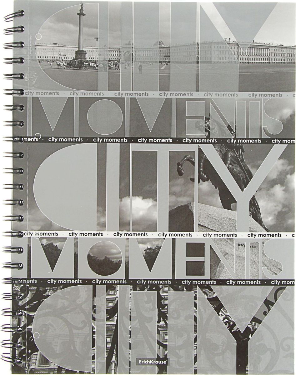 Erich Krause Тетрадь City Moments 120 листов в клетку2368704 Erich Krause Тетрадь City Moments 120 листов в клетку2368704Общая тетрадь Erich Krause City Moments на металлическом гребне пригодится как школьнику, так и студенту. Такое практичное и надежное крепление позволяет отрывать листы и полностьюоткрывать тетрадь на столе.Внутренний блок выполнен из белой бумаги в стандартную клетку с полями. Тетрадь содержит 120 листов формата А4.