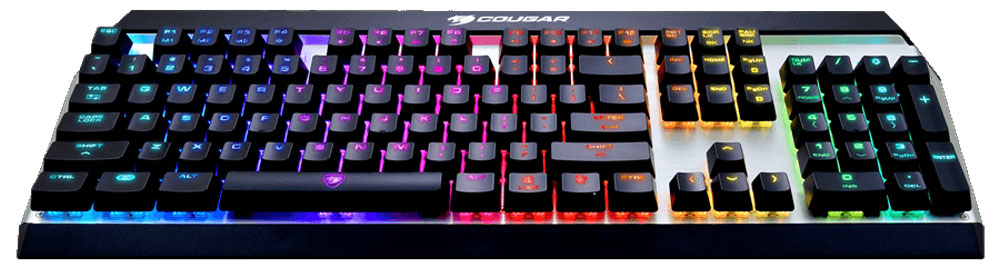 Cougar Attack X3 RGB (Brown Switch) игровая клавиатура37ATRM4MB.003 Cougar Attack X3 RGB (Brown Switch) игровая клавиатура37ATRM4MB.003Механическая клавиатура Cougar Attack X3 RGB разработана с учетом всех ключевых особенностей, необходимых игрокам. Отличается элегантным дизайном с RGB светодиодной подсветкой.Механические оригинальные переключатели Cherry MX обеспечивают оперативность необходимую для клавиатуры игрового уровня, а также отличные тактильные ощущения при ее использовании. Технология Cherry MX гарантирует длительное пользование клавиатурой с максимальным ресурсом до 50 миллионов нажатий.Ключевые механические модули клавиатуры размещены на открытой и изогнутой алюминиевой конструкции с матовой поверхностью. Такой дизайн создает максимальный комфорт пользователям при наборе текста, не говоря уже о крепкости и надежности конструкции.При помощи сочетания кнопки FN и F4 можно выбирать тип подсветки. При этом есть сочетания, которые регулируют яркость подсветки, вплоть до ее отключения. Подсветка подсвечивает как русские, так и английские символы и красиво отливает от алюминиевой пластины. Шесть разнообразных эффектов с различными модификациями для поднятия настроения на новый уровень.Неограниченное количество одновременных нажатий клавиш с функцией N-Key Rollover. Позволяет получить точную передачу команд при единовременном нажатии любого количества клавиш. При желании можно переключиться на режим 6-Key Rollover.Управляйте медиа-функциями с легкостью комбинаций клавиш FN + F. Управление звуком: громче, тише, выключение звука.Встроенная память позволяет с легкостью настроить до 30 макросов. Мгновенное переключение между тремя разными профилями, активируя настройки под конкретную игру.Высокое качество противоскользящих резиновых ножек фиксирует клавиатуру Cougar Attack X3 RGB на своем месте даже во время интенсивных игровых сессий.Возможность сохранения до 3 профилей на клавиатуре, а также переносить настроенные установки на другой ПК.