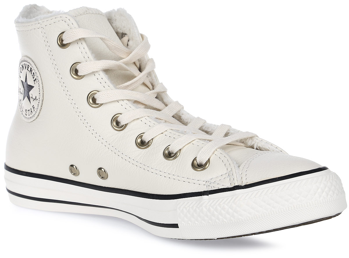 Кеды женские Converse Chuck Taylor All Star Winter Knit + Fur, цвет: белый. 553367. Размер 8 (39)553367 Кеды женские Converse Chuck Taylor All Star Winter Knit + Fur, цвет: белый. 553367. Размер 8 (39)553367Модные женские кеды Chuck Taylor All Star Winter Knit + Fur от Converse выполнены из натуральной кожи. Внутренняя поверхность и стелька из искусственного меха не дадут ногам замерзнуть. Шнуровка надежно зафиксирует модель на ноге. Подошва дополнена рифлением.
