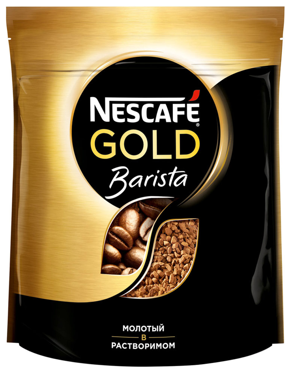 Nescafe Gold Barista кофе сублимированный, 150 г12285194 Nescafe Gold Barista кофе сублимированный, 150 г12285194Создайте неповторимую атмосферу кофейни у себя дома вместе с кофе Nescafe Gold Barista. Благодаря сбалансированной комбинации растворимого и молотого кофе особого ультратонкого помола, кофе Nescafe Gold Barista обладает богатым ароматом и насыщенным вкусом.
