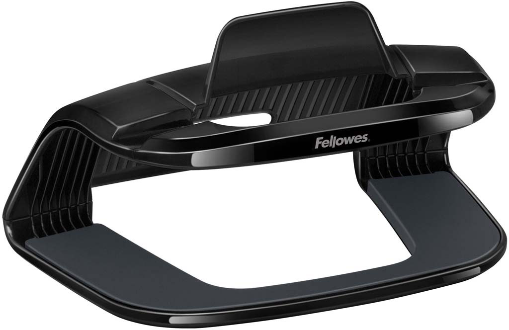 Fellowes I-Spire Series, Black подставка для планшета толщиной до 13 ммFS-94725 Fellowes I-Spire Series, Black подставка для планшета толщиной до 13 ммFS-94725Подставка для планшетного компьютера серии I-Spire. Подходит для планшетных ПК, толщина которых не более 13 мм. Приподнимает экран устройства на удобную для просмотра высоту. Возможно размещение планшетного ПК как в вертикальном, так и в горизонтальном положении. Во время просмотра можно подключить к устройству кабель питания. Эргономичная конструкция со смещенным центром тяжести обеспечивает устойчивость подставки.Размер подставки: В115 х Ш212 х Г230 мм.Поставляется в сборе.Гарантия 1 год