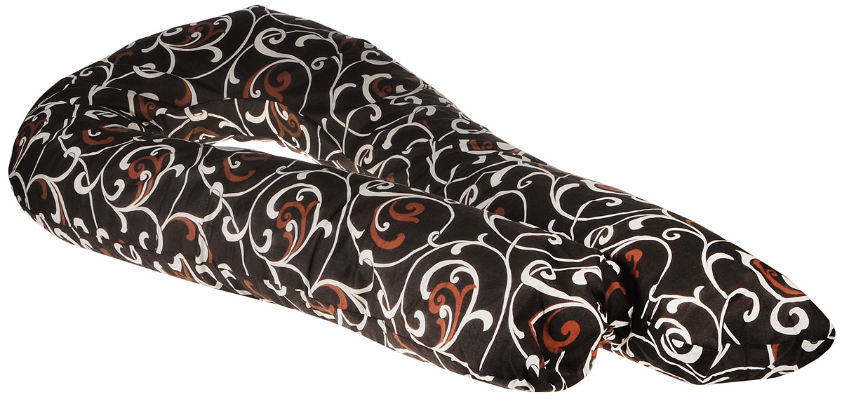 Body Pillow Подушка для беременных и кормящих U-образная цвет шоколадный