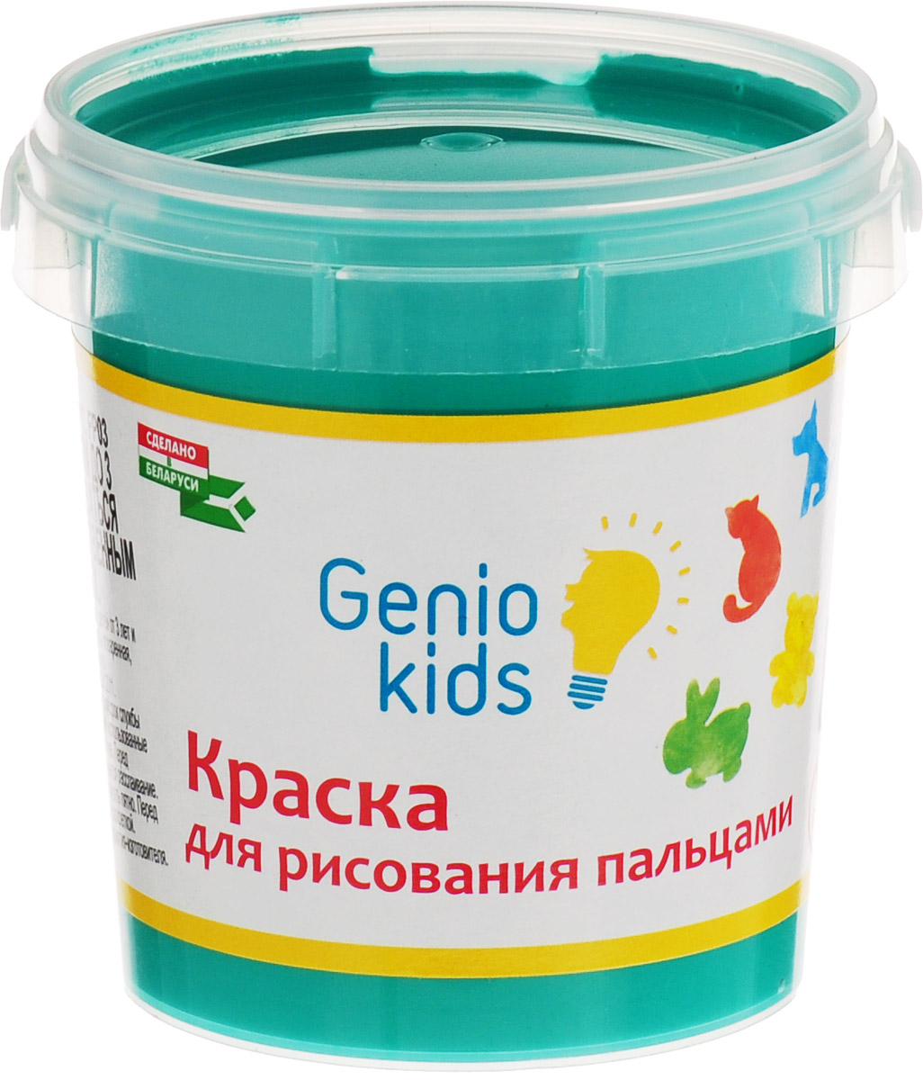 Genio Kids Краска пальчиковая цвет зеленый 100 млFP03_зеленый Genio Kids Краска пальчиковая цвет зеленый 100 млFP03_зеленыйОдним из самых легких и интересных видов творчества, в котором ваш ребенок с удовольствием примет активное участие - это рисование.Пальчиковая краска Genio Kids даст вашему ребенку возможность проявить себя, предоставив необходимый минимум творческих принадлежностей. При использовании краски не понадобятся ни кисточка, ни вода, достаточно просто открыть банку, окунуть в краску пальчик - и можно приступать к творчеству.Пальчиковая краска безопасна, легко смывается с рук и любых поверхностей. Рисование будет развивать у вашего малыша творческие способности, воображение, логику, память, мышление.