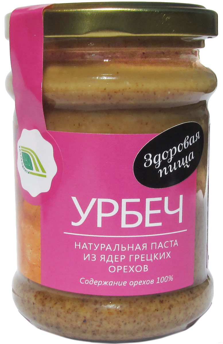 Биопродукты Урбеч натуральная паста из грецких орехов, 280 г0120710 Биопродукты Урбеч натуральная паста из грецких орехов, 280 г0120710Урбеч из грецкого ореха обладает целым букетом полезных свойств: укрепляеторганизм, повышает защитные силы, тонизирует, очищает кровь, расширяетсосуды, оказывает противовоспалительное, бактерицидное, мочегонное,желчегонное действие, возбуждает аппетит, улучшает пищеварение. В силу натуральности продукта свойственно отделение масла. Передупотреблением тщательно перемешать!