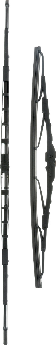 Щетка стеклоочистителя Bosch 601, каркасная, 575 мм/400 мм, 2 шт3397118304 Щетка стеклоочистителя Bosch 601, каркасная, 575 мм/400 мм, 2 шт3397118304Щетка Bosch 601, выполненная по современной технологии из высококачественных материалов, оптимально подходит для замены оригинальных щеток, установленных на конвейере. Обеспечивает идеальную очистку стекла в любую погоду.TWIN - серия классических каркасных щеток от компании Bosch. Эти щетки имеют полностью металличеcкий каркас с двойной защитой от коррозии и сверхточный профиль резинового элемента с двумя чистящими кромками.Тип крепления: 1.