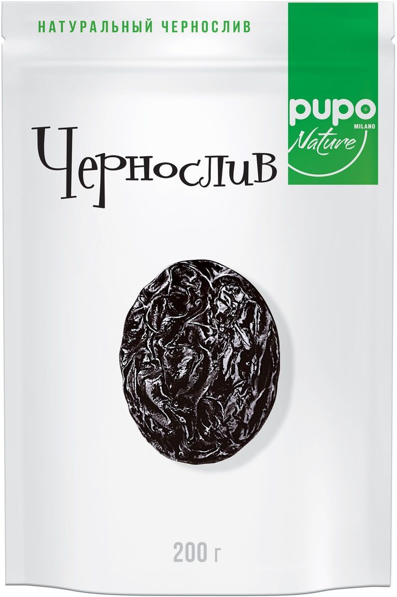 Pupo Чернослив фрукты сушеные, 200 г14.5367 Pupo Чернослив фрукты сушеные, 200 г14.5367Аргентинский чернослив сорта President после сушки полностью раскрывает свои великолепные качества - приобретает блестящий черный оттенок кожицы, янтарную мякоть и утонченно сладкий вкус. Собранные в середине сезона, бережно высушенные в печи сливы PUPO богаты витаминами и микроэлементами. Вкусный, без труда заменяющий привычные лакомства, чернослив PUPO является источником здоровья.