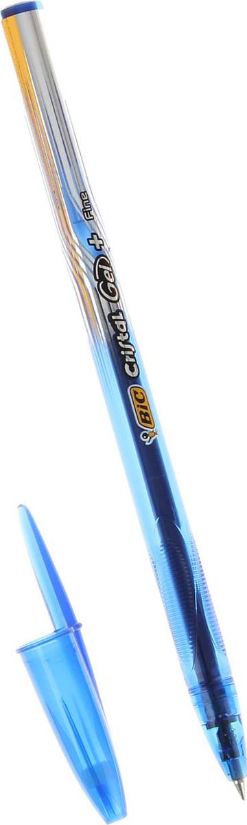 BIC Ручка гелевая Cristal Gel+Fine синяя1314683 BIC Ручка гелевая Cristal Gel+Fine синяя1314683Канцелярские принадлежности BIC известны во всем мире благодаря неизменно высокому качеству и простоте в использовании. Особенности: яркое и мягкое письмо. Металлический дизайн, а также удобная область гриппа для более комфортного письма. Пишущий узел диаметром 0,5 мм позволяет чертить красивые тонкие линии.