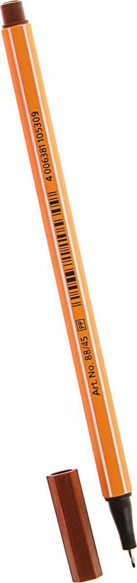 STABILO Ручка капиллярная Point 88 цвет чернил коричневый1454551 STABILO Ручка капиллярная Point 88 цвет чернил коричневый1454551Капиллярная ручка STABILO Point 88 идеально подходит для легкого и мягкого письма, черчения, рисования и раскрашивания.Металлический фиксатор наконечника дает возможность работать с линейками и трафаретами. Высокое качество и большой запас чернил существенно увеличивают срок службы ручки. Чернила на водной основе.Цвет колпачка соответствует цвету пасты. Толщина линии - 0,4 мм.