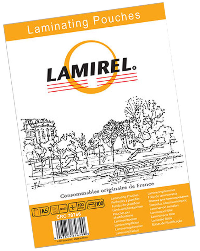 Lamirel А5 LA-78766 пленка для ламинирования, 100 мкм (100 шт)