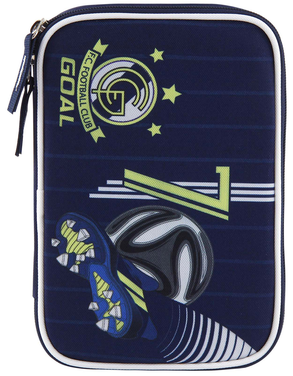 Target Collection Пенал FC Real Madrid с наполнением17234 Target Collection Пенал FC Real Madrid с наполнением17234Пенал Target Collection FC Real Madrid станет не только практичным, но и стильным школьным аксессуаром.Пенал очень вместительный и с ярким дизайном. Состоит из одного отделения на молнии с откидной плотной створкой. В наполнение пенала входит: 3 шариковых ручки, 2 черно-графитных карандаша, 12 цветных карандашей бренда FILA (Италия), 12 фломастеров бренда FILA (Италия), ластик, точилка, клей и ножницы.Такой пенал станет незаменимым помощником для школьника, с ним ручки и карандаши всегда будут под рукой и больше не потеряются.