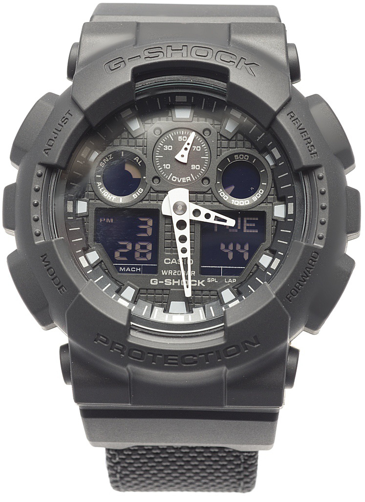 Наручные часы мужские Casio G-Shock, цвет: черный. GA-100BBN-1A