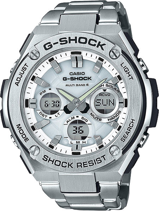 Наручные часы мужские Casio G-Shock, цвет: стальной. GST-W110D-7A