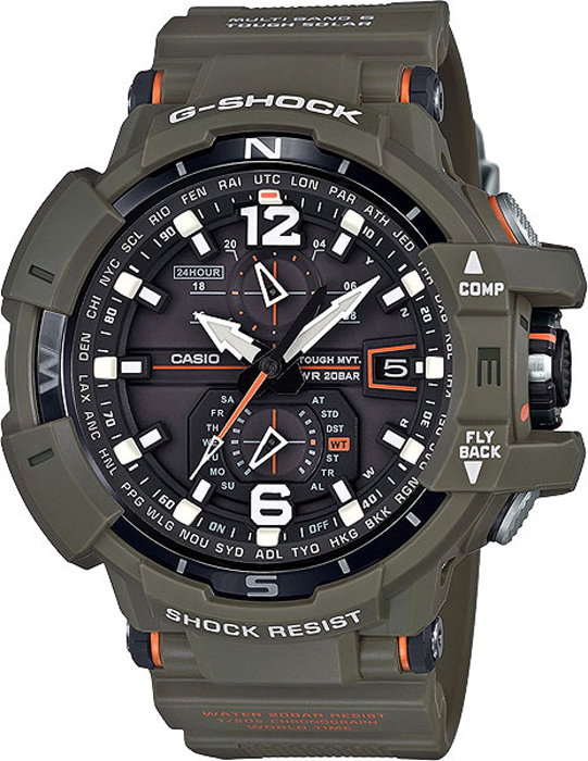 Наручные часы мужские Casio G-Shock, цвет: хаки. GW-A1100KH-3A
