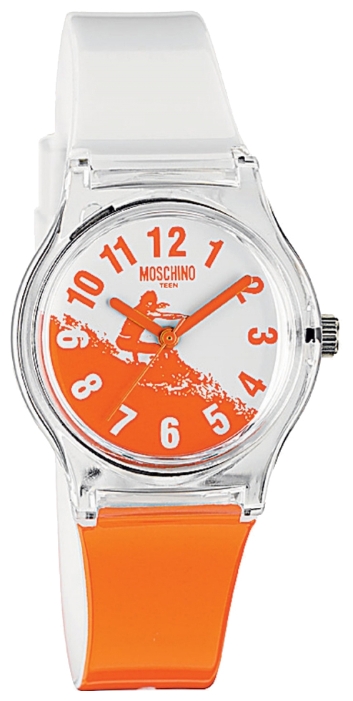 Наручные часы для девочки Moschino, цвет: белый, оранжевый. MW0314