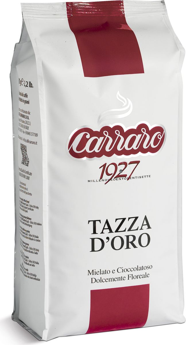 где купить Carraro Tazza D'Oro кофе в зернах, 1 кг по лучшей цене