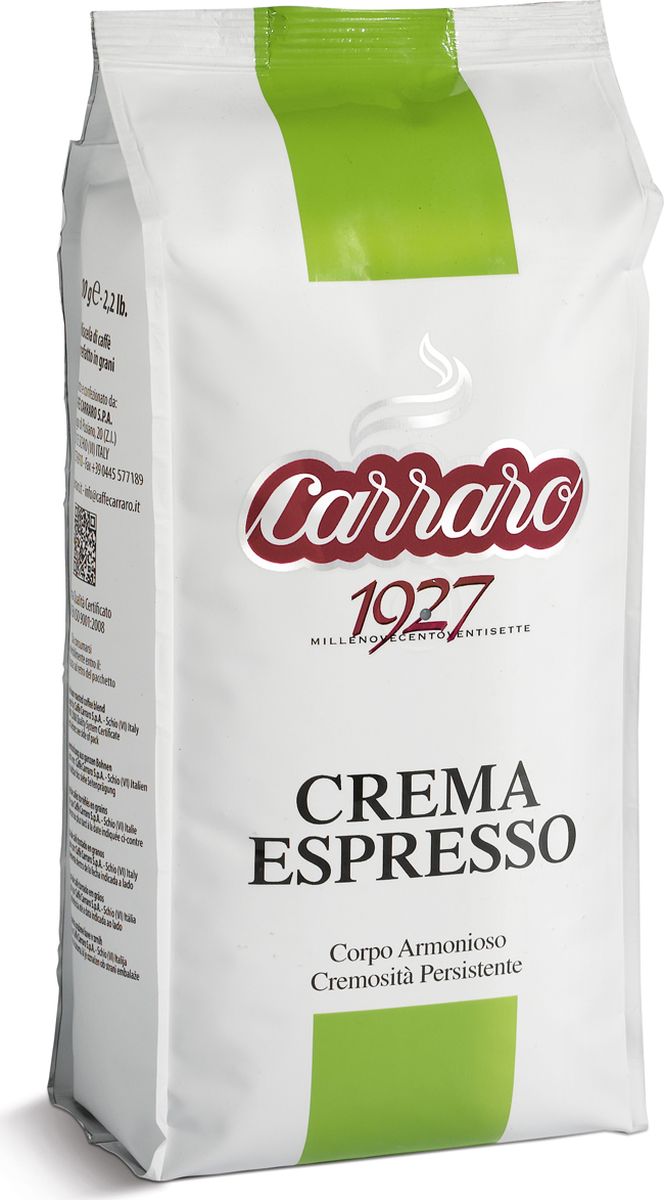 где купить Carraro Crema Espresso кофе в зернах, 1 кг по лучшей цене