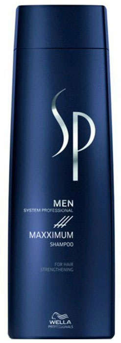 Wella SP Максимум шампунь против выпадения волос Men Maximum Shampoo, 1000 мл81311351 Wella SP Максимум шампунь против выпадения волос Men Maximum Shampoo, 1000 мл81311351Шампунь против выпадения волос Maximum Shampoo разработан лучшими немецкими специалистами специально для укрепления ослабленных волос и подготавливает волосы и кожу головы к воздействию Maximum Tonic. Входящий в состав шампуня, ментол активизирует кровообращение, глубоко питает луковицы волос, обладает превосходными освежающими свойствами. Пантенол увлажяет волосы, а кофеин стимулирует функции кожи головы.