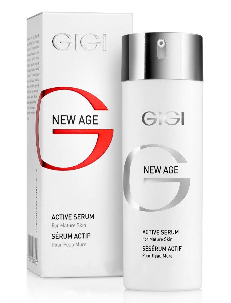 GIGI Активная сыворотка New Age, 30 мл113 GIGI Активная сыворотка New Age, 30 мл113Концентрированный экстракт активных веществ в виде легкой эмульсии, дающий хороший результат в омоложении кожи лица и шеи. Применяется для ежедневного использования или в качестве восстанавливающего курса в периоды стресса, после диеты или в период смены сезонов. Действие: Содержит фитоэстрогены, способствующие разглаживанию старых и предупреждению новых морщин, в результате чего улучшается микрорельеф кожи, повышается упругость и тонус. Биогенные стимуляторы (протеин сои и зародышей пшеницы) увеличивают плотность межклеточного вещества и толщину эпидермиса. С первых дней применения кожа на лице разглаживается, становится гладкой и свежей, овал лица выравнивается, кожа лучше сопротивляется процессу старения. Активные ингредиенты: Экстракт бурой водоросли, гидролизированный протеин пшеницы, лецитин, экстракт зародышей сои, аллантоин, гидролизированный соевый протеин.