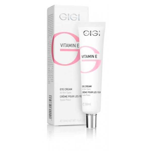 GIGI Крем для век Vitamin E, 50 мл200 GIGI Крем для век Vitamin E, 50 мл200Питательный и укрепляющий крем в виде легкой эмульсии легко и быстро усваивается нежной и тонкой кожей век. Витамин Е содержится в высокой концентрации в микрокапсулах, в связи с чем проникает глубоко в эпидермис и, постепенно высвобождаясь, оказывает пролонгированное антиоксидантное действие. Укрепляет стенки сосудов, улучшает микроциркуляцию, устраняя отечность и пастозность век. Гиалуроновая кислота и мочевина увлажняют и обновляют кожу век. Пантенол и аллантоин успокаивают, регенерируют и снимают следы усталости и раздражения.
