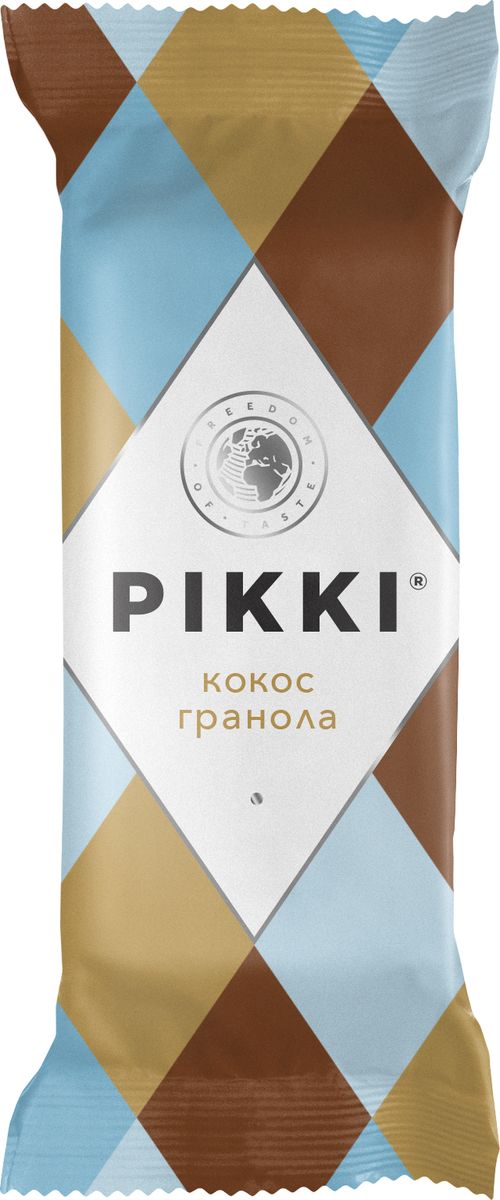 Pikki Кокос-Гранола батончик орехово-фруктовый, 35 гУТ040810407 Pikki Кокос-Гранола батончик орехово-фруктовый, 35 гУТ040810407Орехи и сухофрукты превратились в нежнейшую массу с большим содержанием белка и питательных веществ. Буквально тают во рту и придают сил во время работы, учебы или после тренировки.