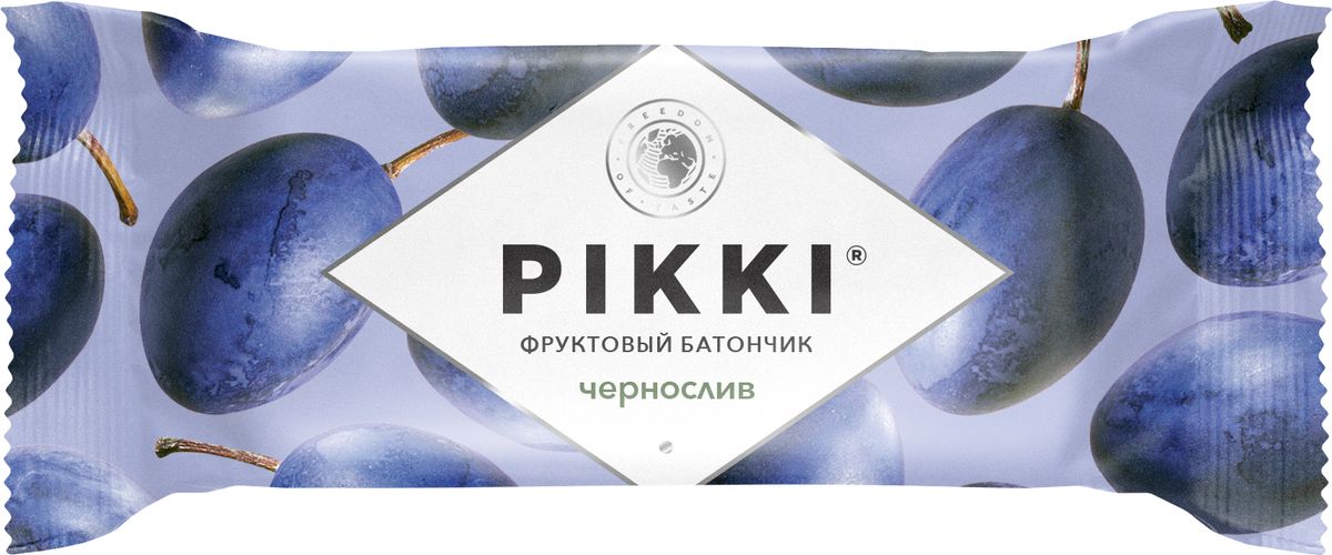Pikki Чернослив-Яблоко батончик орехово-фруктовый, 25 гУТ040810405 Pikki Чернослив-Яблоко батончик орехово-фруктовый, 25 гУТ040810405Не любите или не едите орехи? Клюква, изюм, финики, сушеные яблоки и абрикосы - вот из чего состоят фруктовые батончики PIKKI. Сухофрукты превратились в нежнейшую массу с большим содержанием белка и питательных веществ. Буквально тают во рту и придают сил во время работы, учебы или после тренировки.