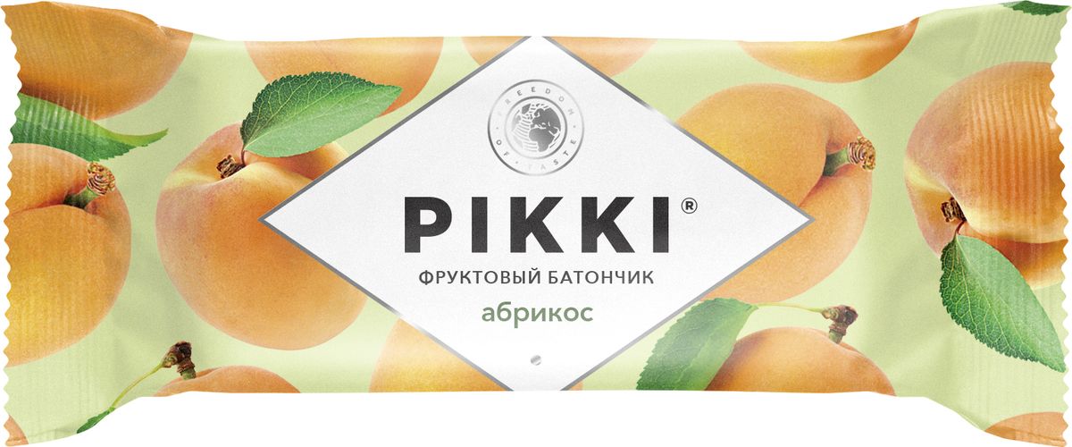 Pikki Абрикос-Яблоко батончик орехово-фруктовый, 25 гУТ040810402 Pikki Абрикос-Яблоко батончик орехово-фруктовый, 25 гУТ040810402Не любите или не едите орехи? Клюква, изюм, финики, сушеные яблоки и абрикосы - вот из чего состоят фруктовые батончики PIKKI. Сухофрукты превратились в нежнейшую массу с большим содержанием белка и питательных веществ. Буквально тают во рту и придают сил во время работы, учебы или после тренировки.